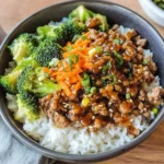 Teriyaki Turkey Rice Bowl