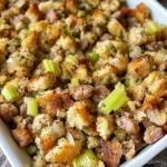 Thanksgiving Stove Top Stuffing with Sausage