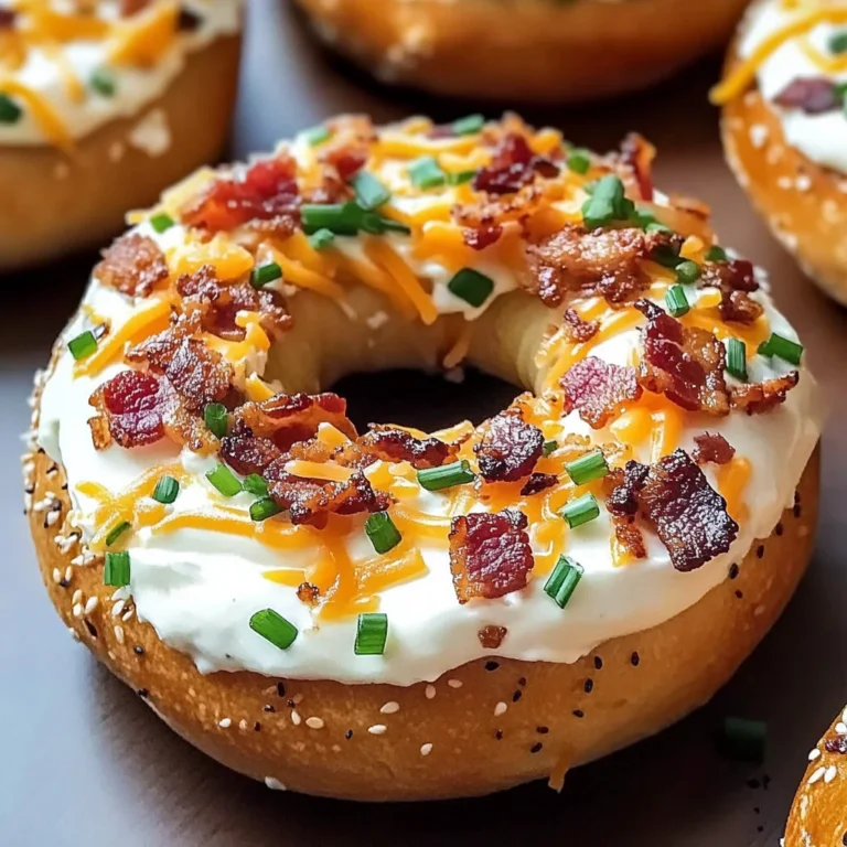 Zesty Bacon Cream Cheese Bagels