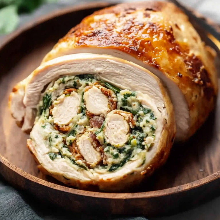 Best Christmas Stuffed Turkey Breast