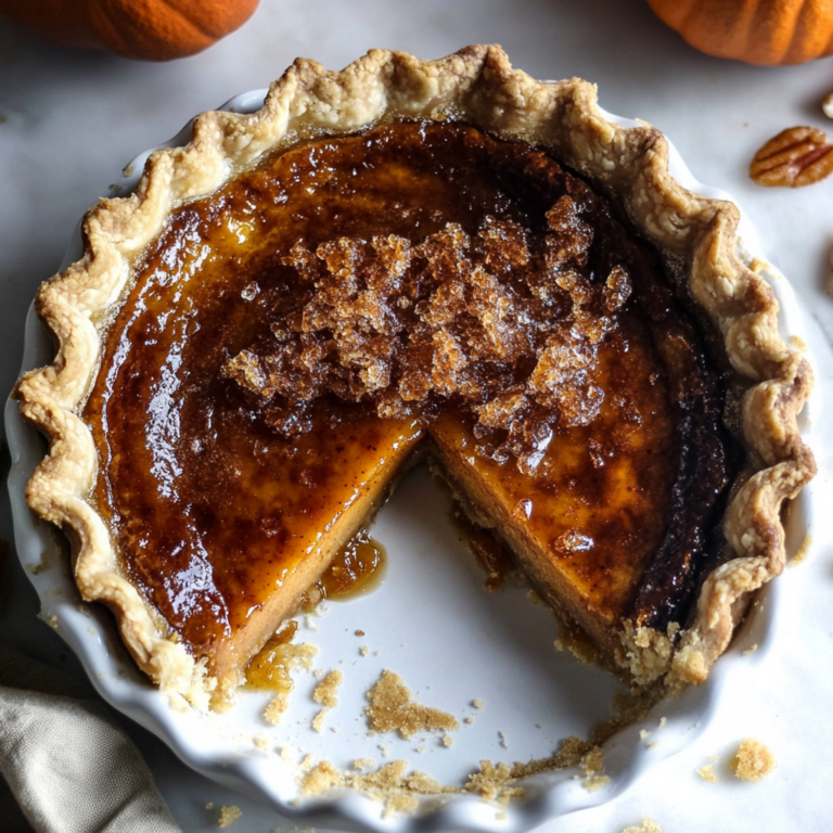 Bourbon Brûlée Pumpkin Pie Recipe