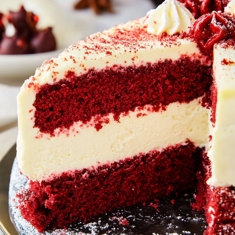 Christmas Red Velvet Cheesecake Recipe