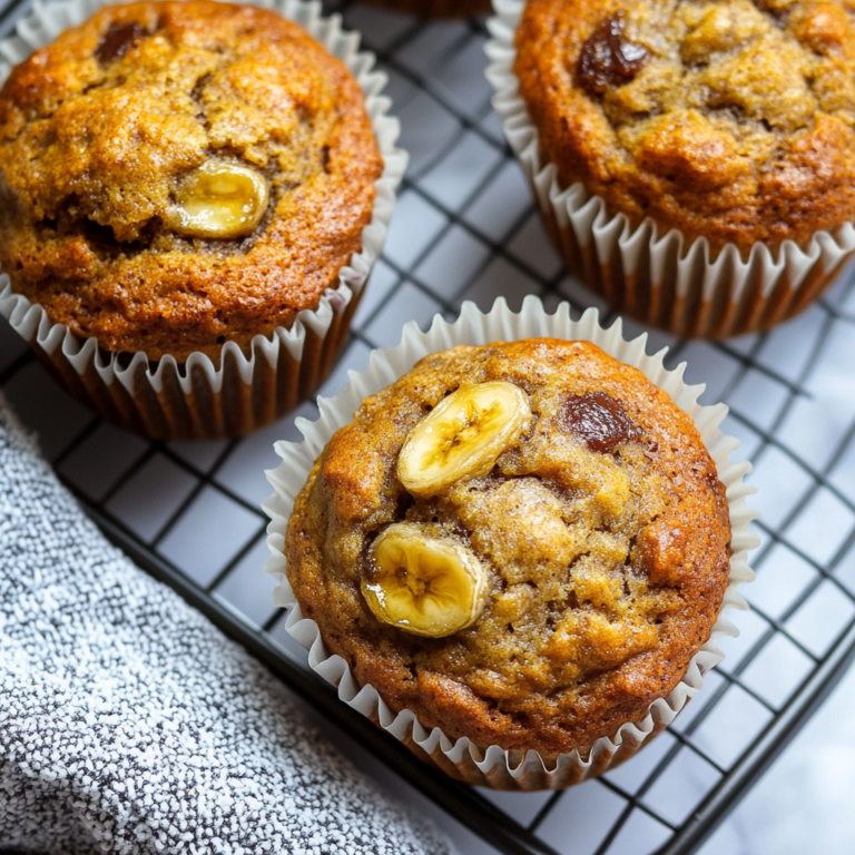 Fluffy Banana Bread Muffins