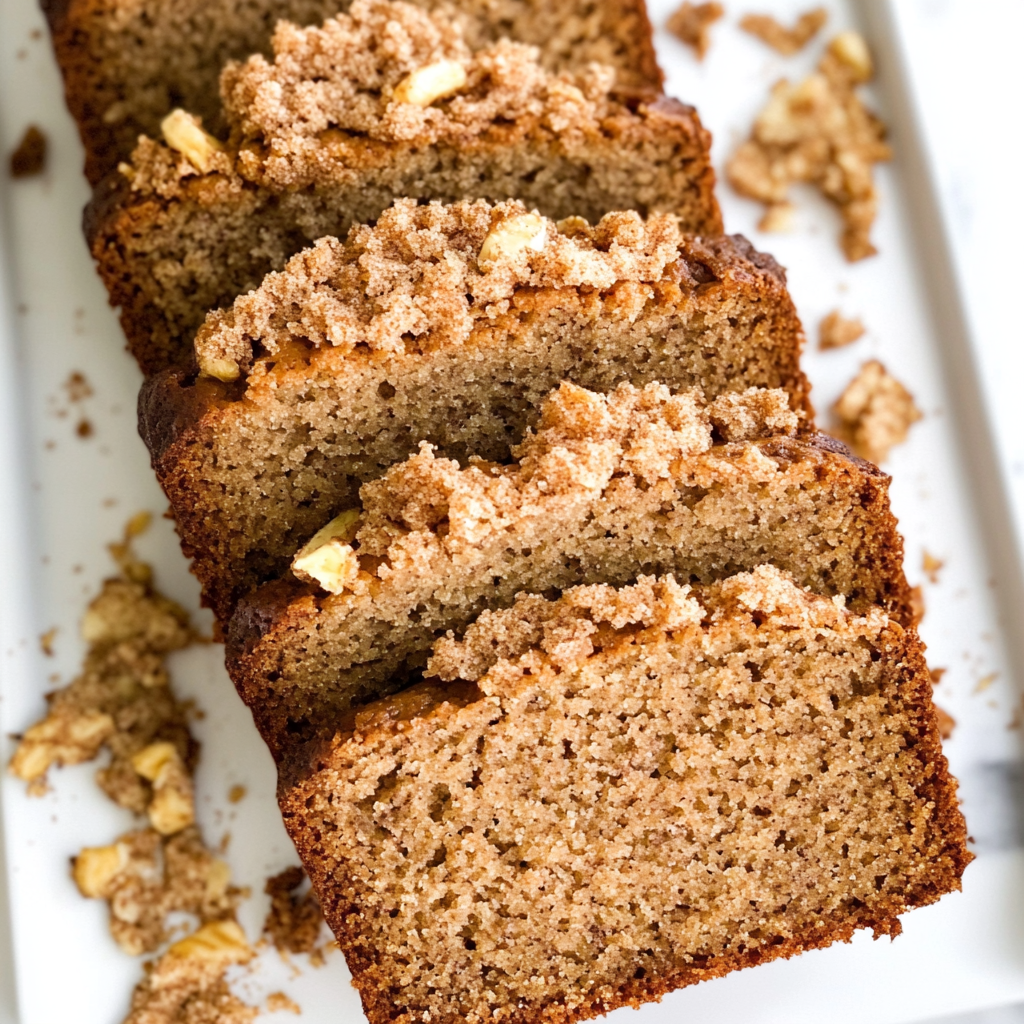 Whole Wheat Cinnamon Crunch Banana Bread
