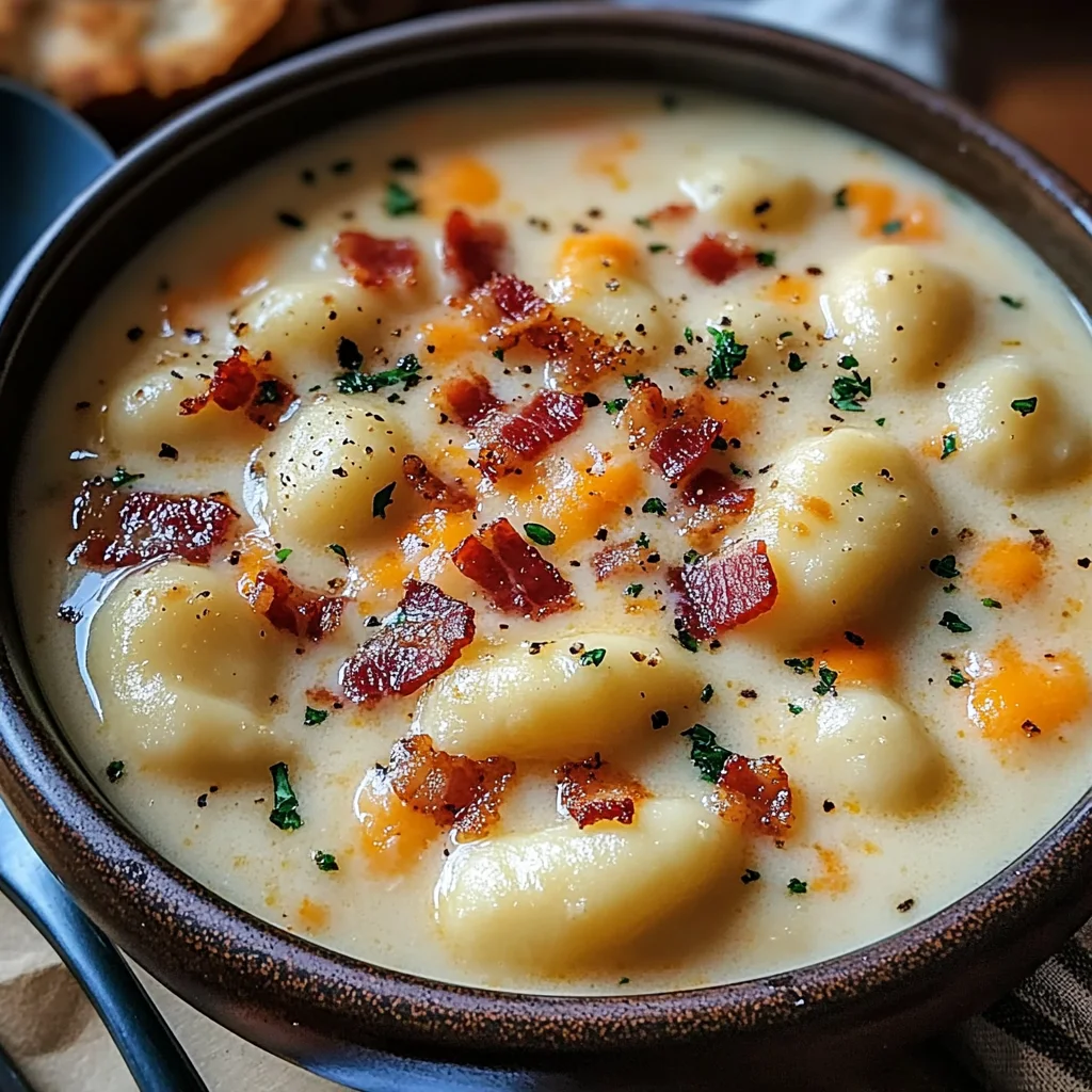 Bacon Cheddar Gnocchi Soup – A Rich and Creamy Comfort Meal