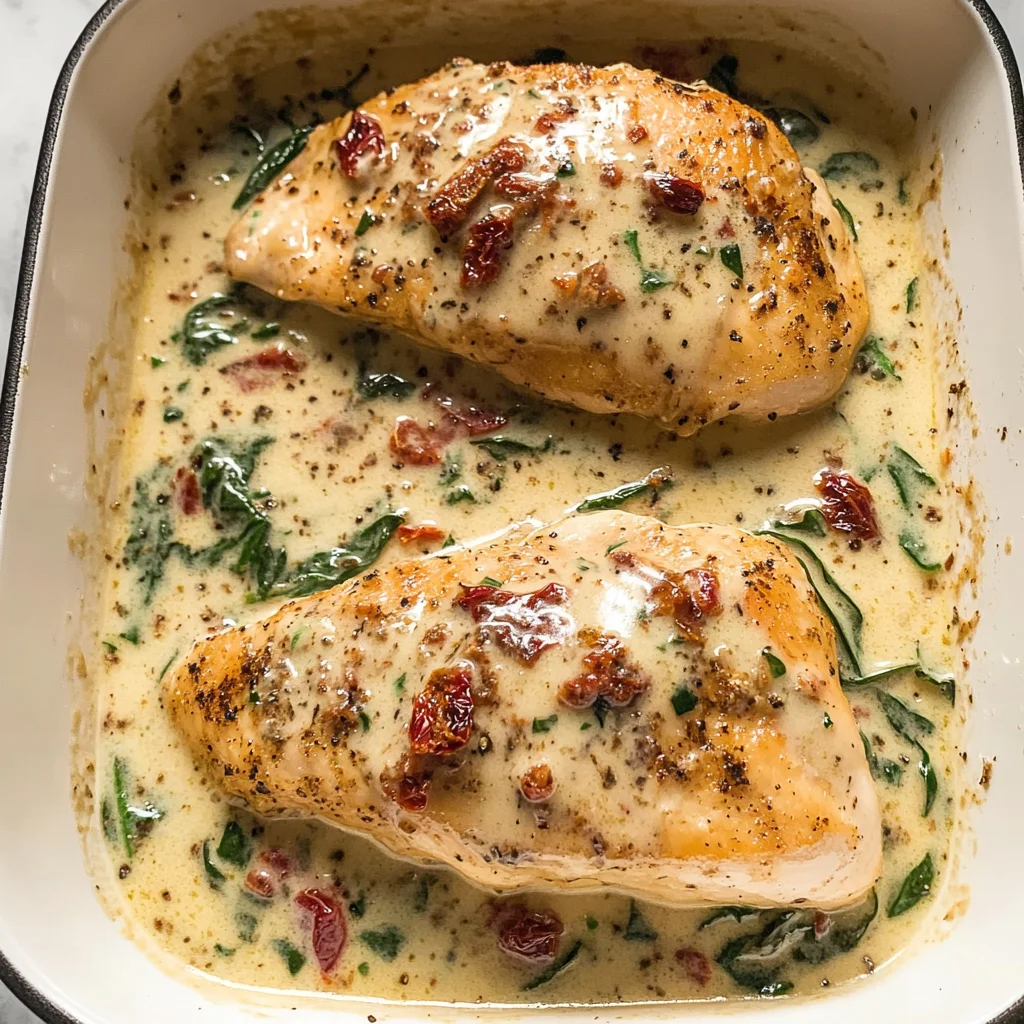 Baked Tuscan Chicken Breast