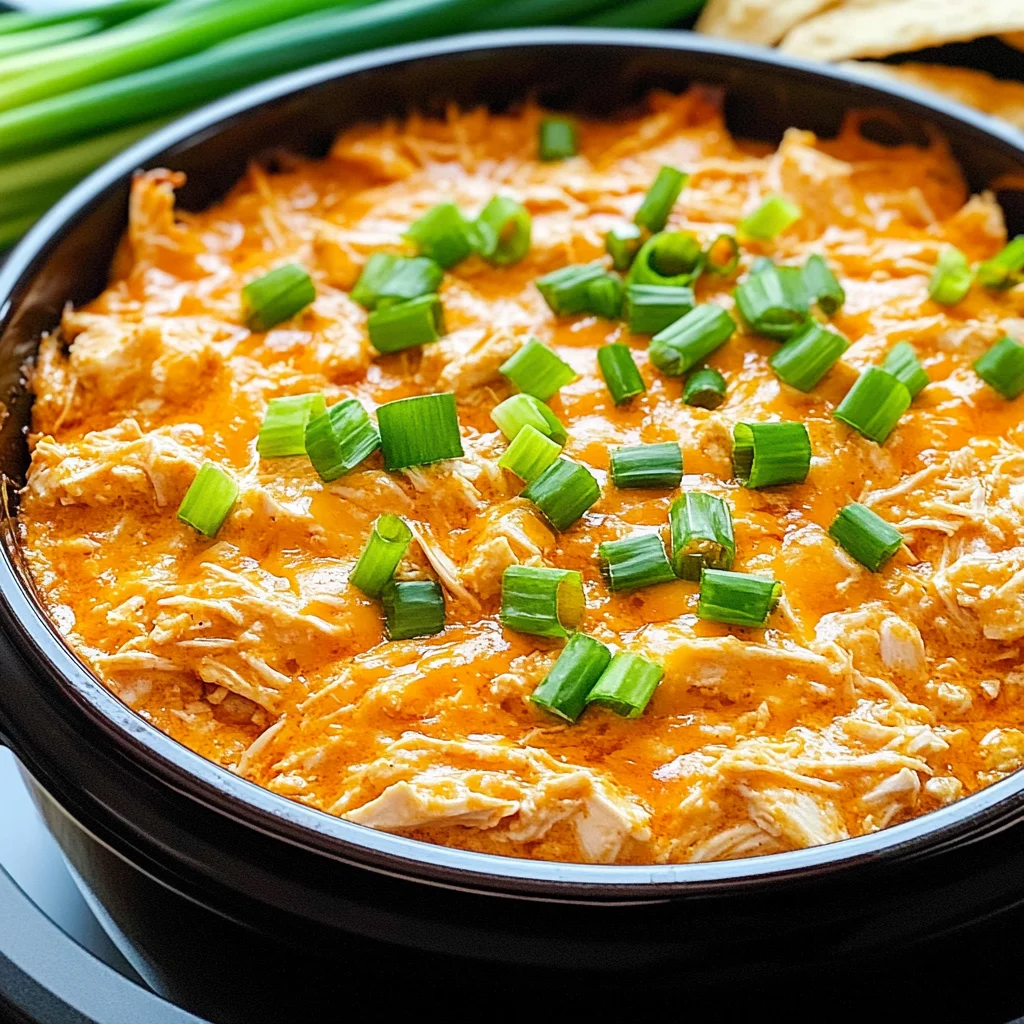 Buffalo Chicken Dip in a Crock Pot
