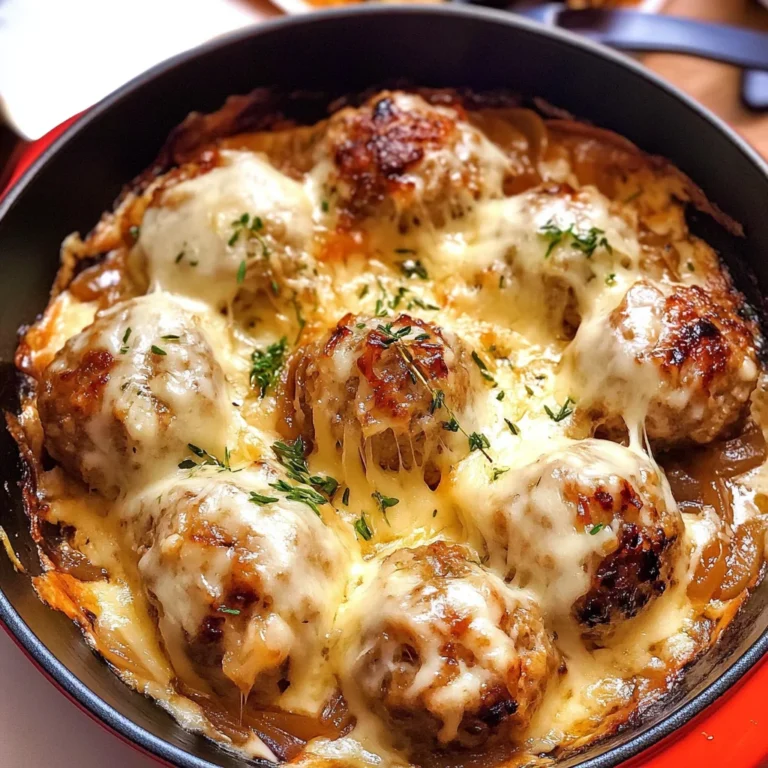 Cheesy French Onion Meatballs: The Ultimate Comfort Food Recipe