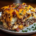 Cheesy Loaded Meatloaf Casserole