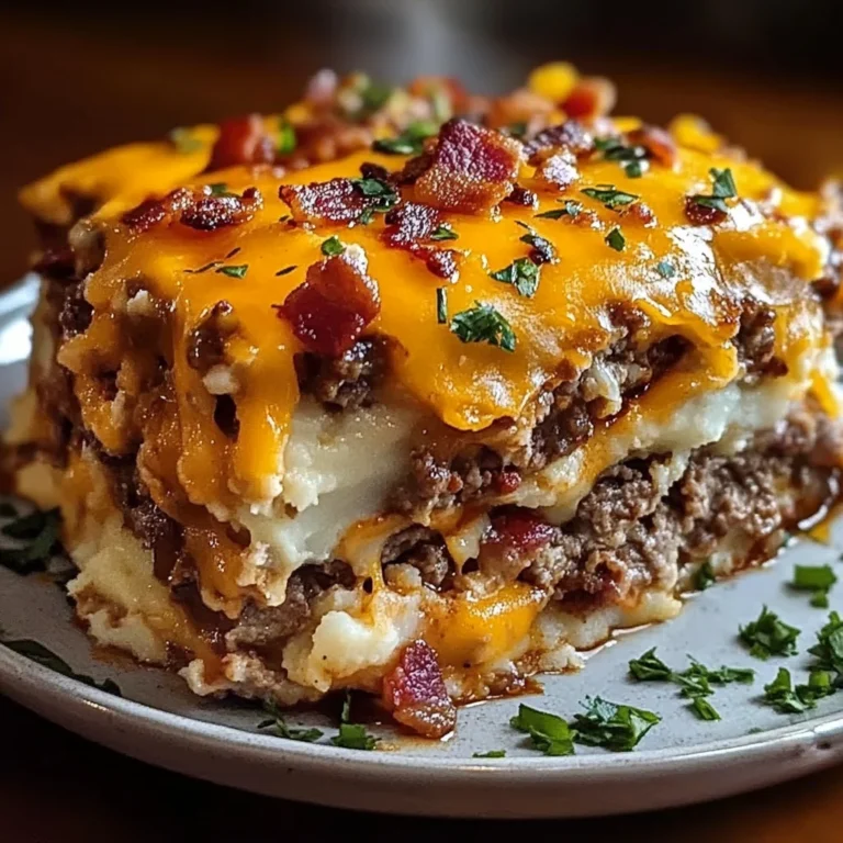 Cheesy Loaded Meatloaf Casserole