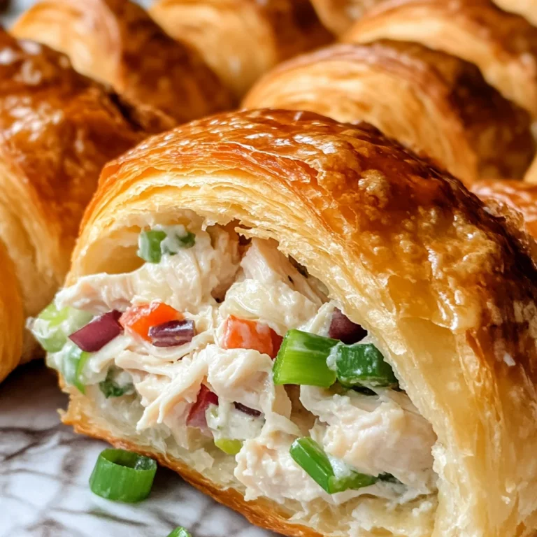 Chicken Cream Cheese Croissants