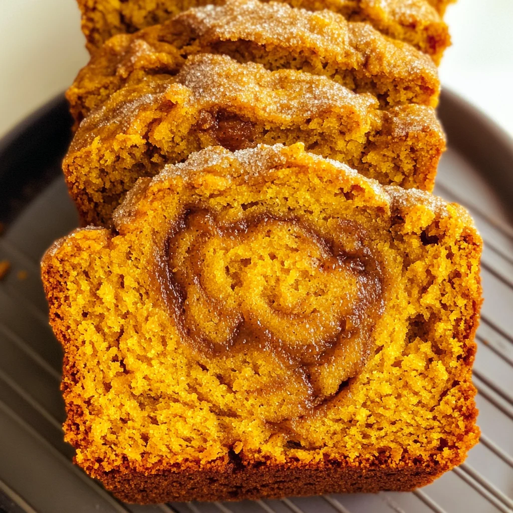 Cinnamon Swirl Pumpkin Bread Mini Loaves