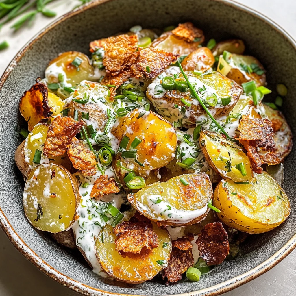 Crispy Smashed Potato Salad