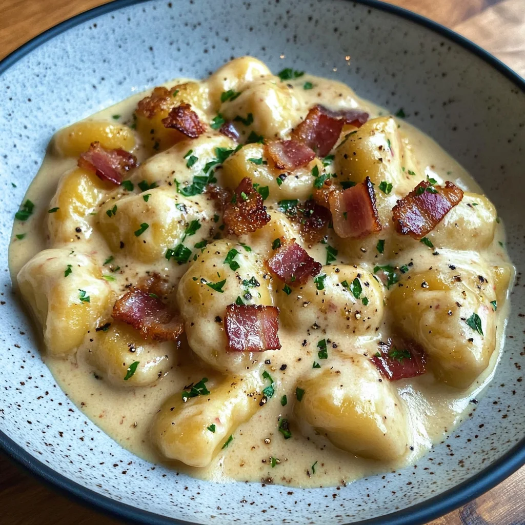 Easy Creamy Brie and Bacon Gnocchi Recipe