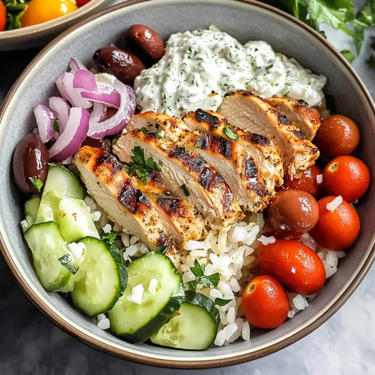 Greek Chicken Bowls: Your New Favorite Healthy Meal