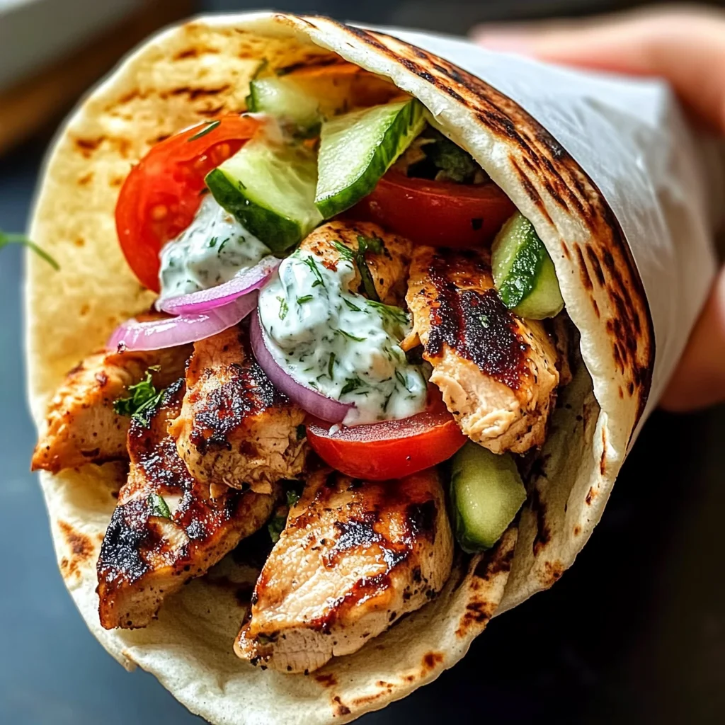 Greek Chicken Gyros