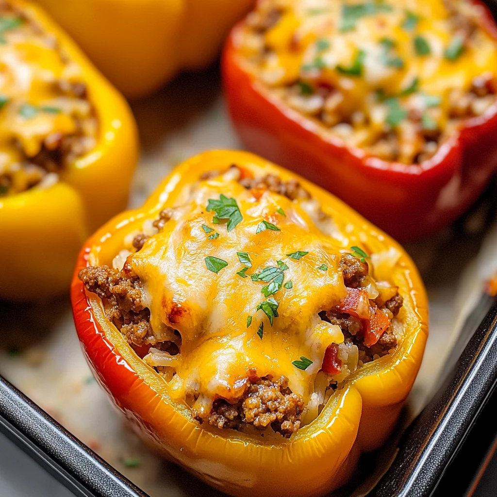 Ground Beef Stuffed Peppers