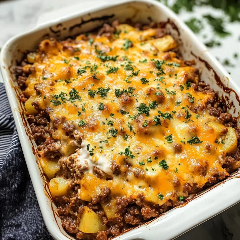 Ground Beef and Potatoes Casserole