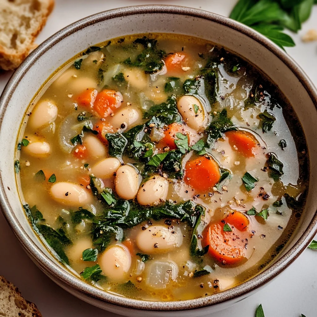Hearty Tuscan White Bean Soup