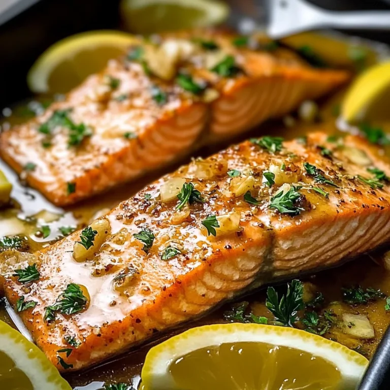 Honey Garlic Butter Baked Salmon