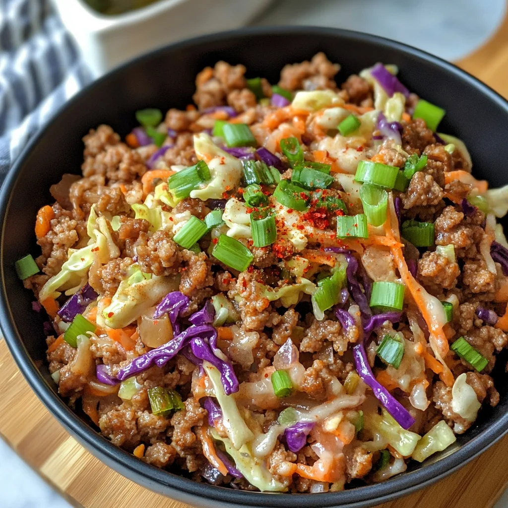 LOW-CARB EASY TO MAKE EGG ROLL IN A BOWL