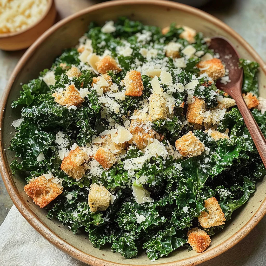 Lemony Parmesan Kale Salad