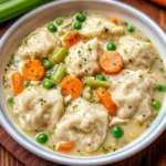 One Pot Chicken Dumpling Soup (with refrigerated biscuit dough!)