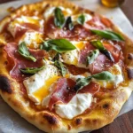 Prosciutto and Honey Burrata Pizza