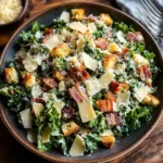 Roasted Garlic & Kale Caesar Salad