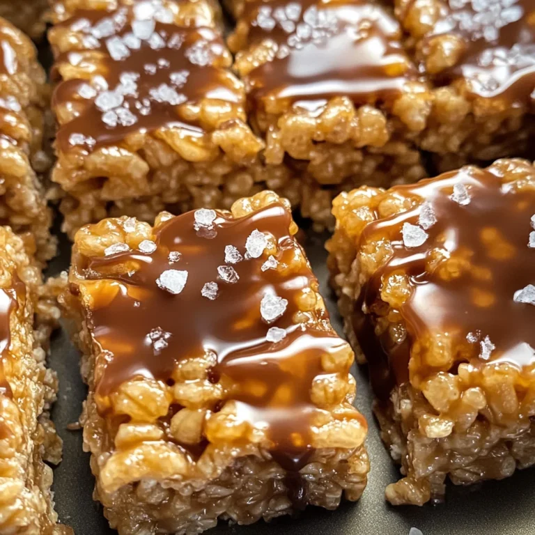 Salted Caramel Rice Krispie Treats: A Sweet & Salty Indulgence