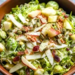Shaved Brussels and Pear Salad with Manchego