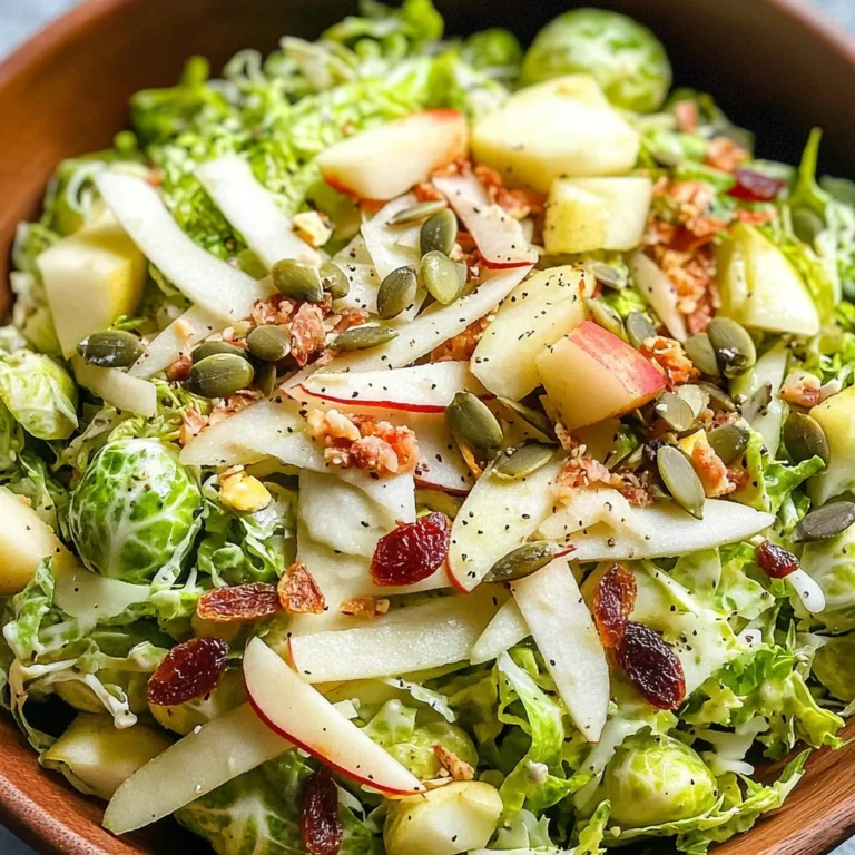Shaved Brussels and Pear Salad with Manchego