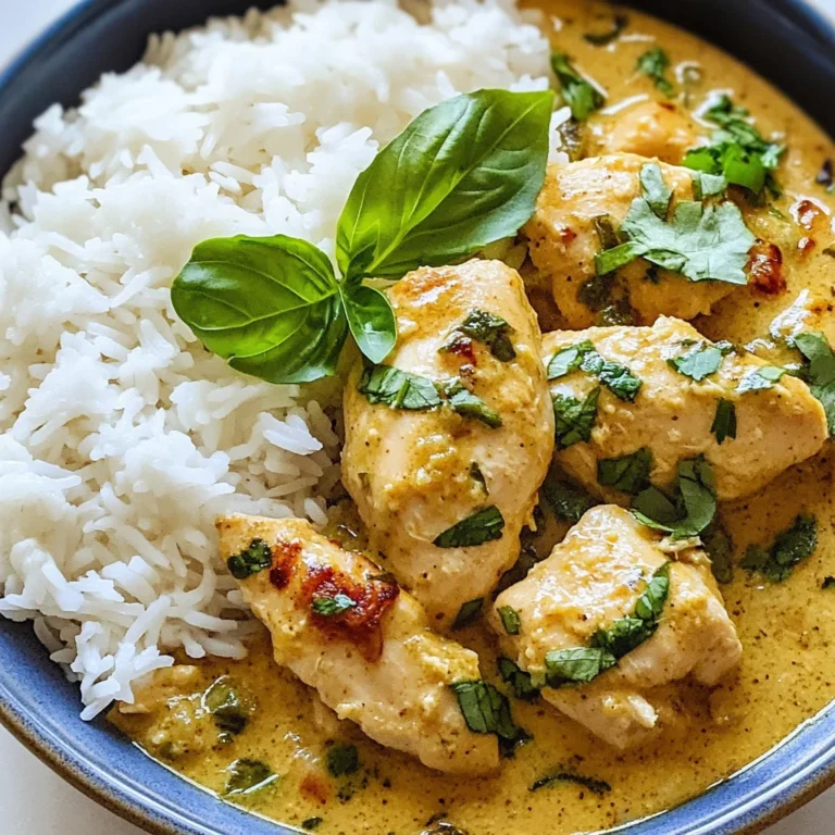 Spiced Coconut Basil Chicken with Rice: A Flavorful Delight