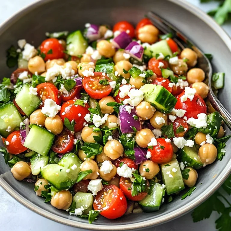 10-Minute Mediterranean Chickpea Salad