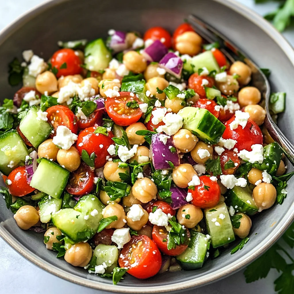 10-Minute Mediterranean Chickpea Salad