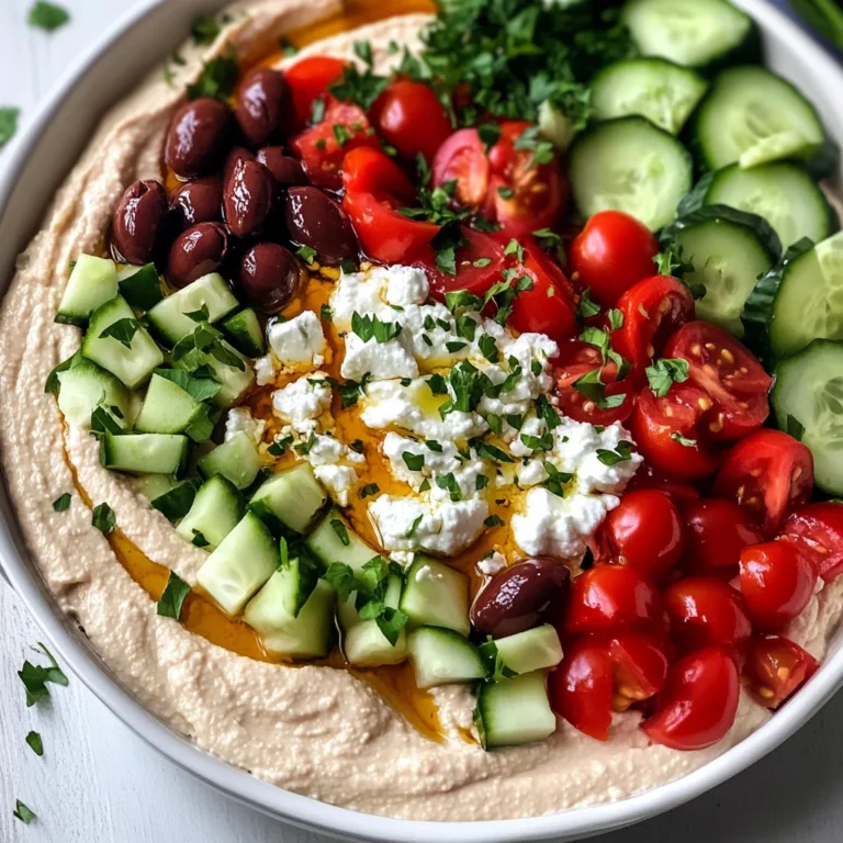 7 Layer Greek Hummus Dip