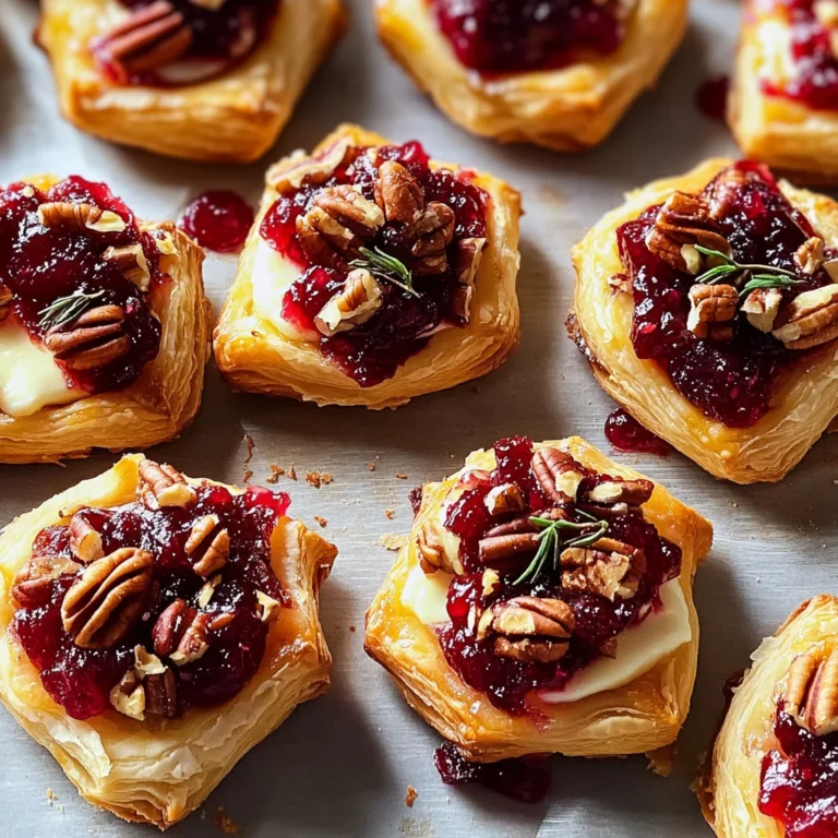Baked Cranberry Brie Bites