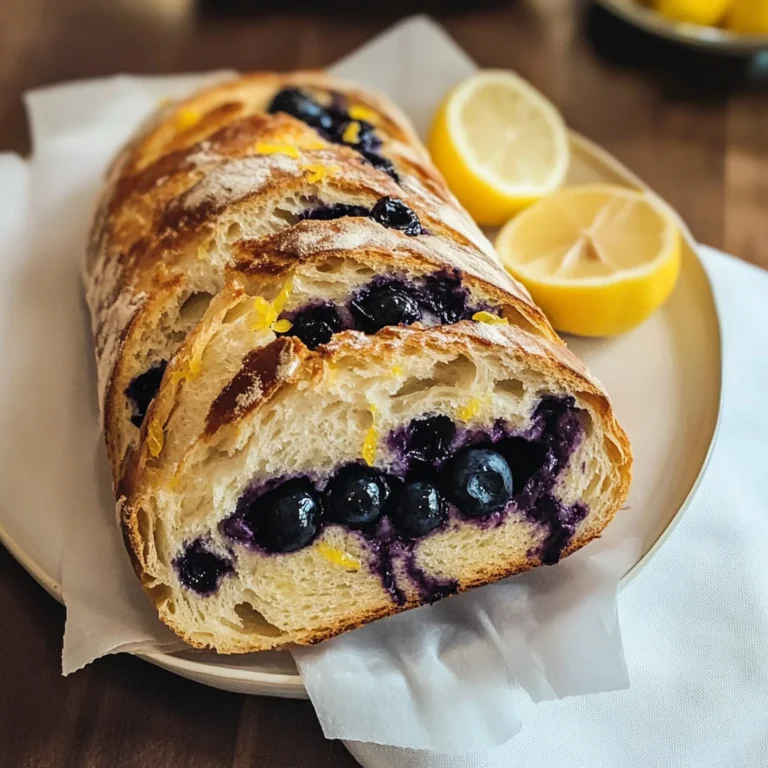 Blueberry Lemon Sourdough Bread
