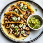 Charred Chile–Marinated Grilled Chicken Tacos