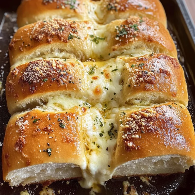 Cheesy Hawaiian Roll Garlic Bread