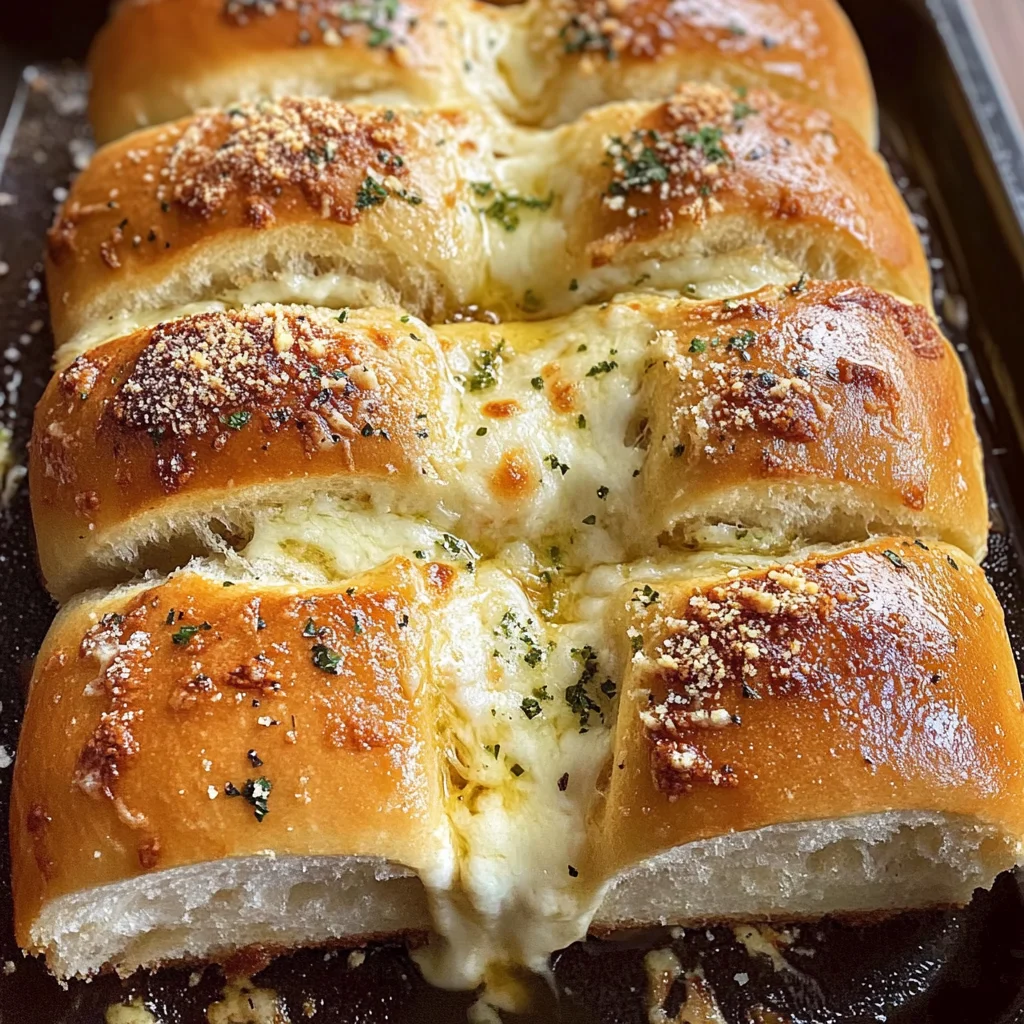 Cheesy Hawaiian Roll Garlic Bread