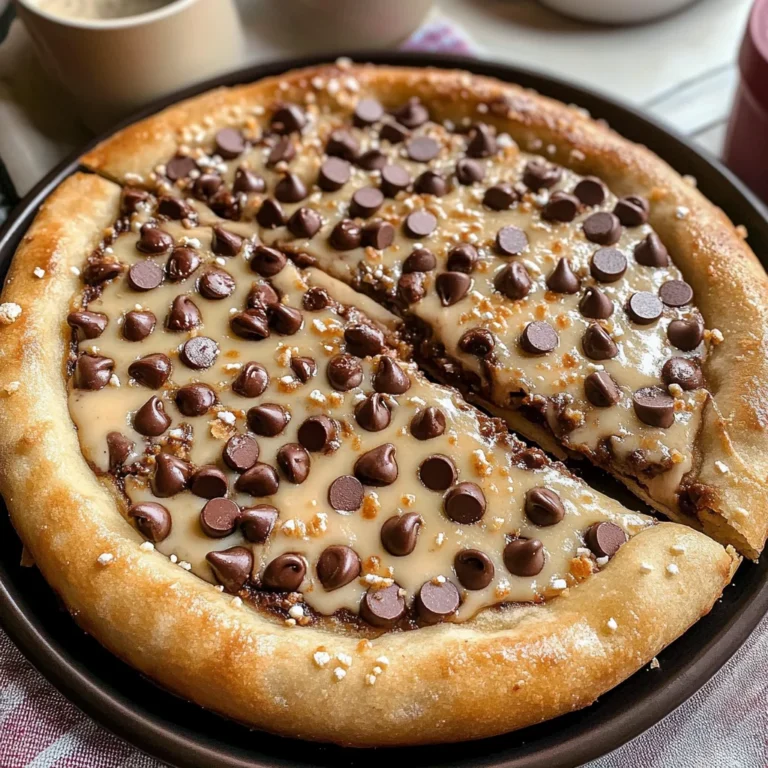Chocolate Chip Dessert Pizza