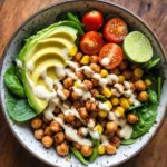 Crispy Chili Lime Garbanzo Beans Salad