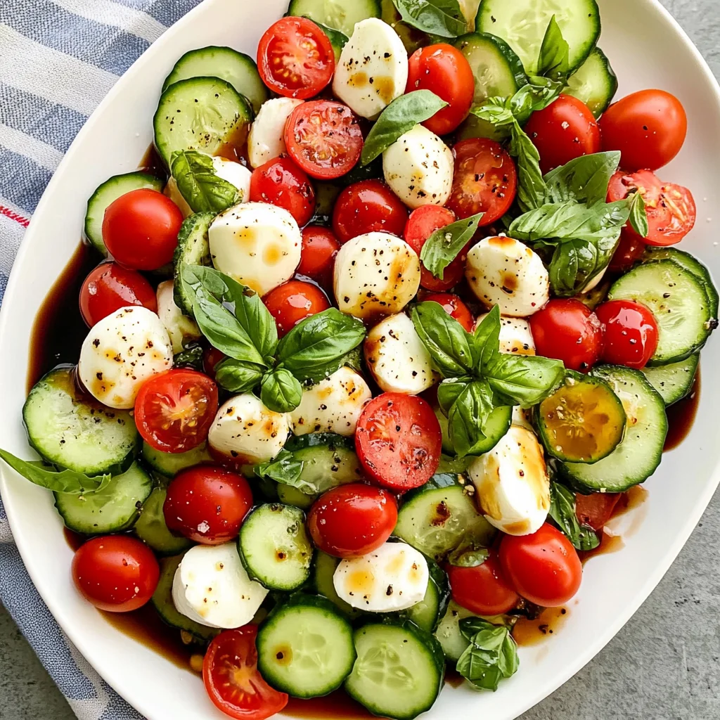 Cucumber Caprese Salad