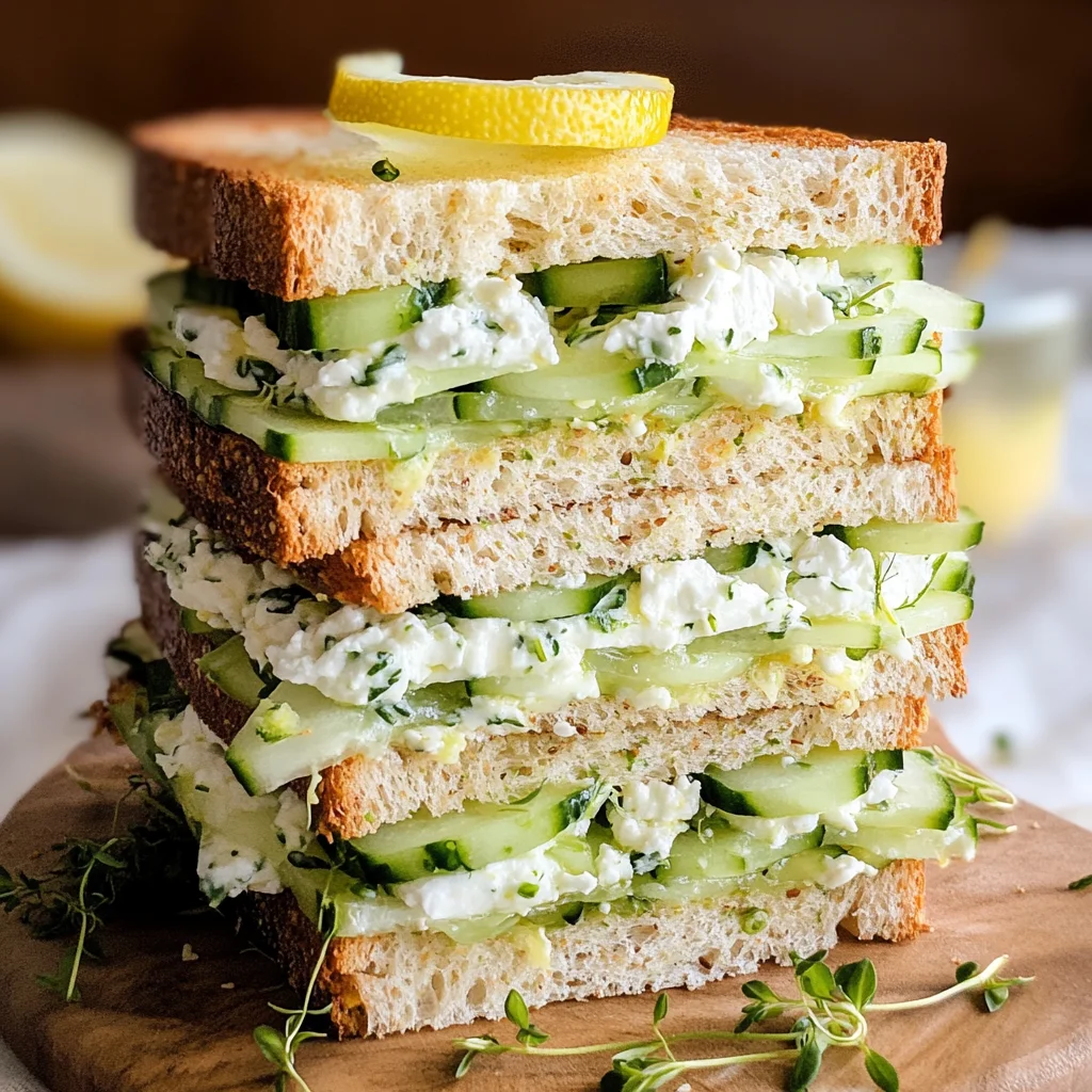 Easy Cucumber Salad Sandwiches