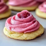 Easy Lemon Cookies Raspberry Frosting