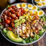 Grilled Chicken Cobb Salad with Honey Dijon {Paleo, Whole30 Option}