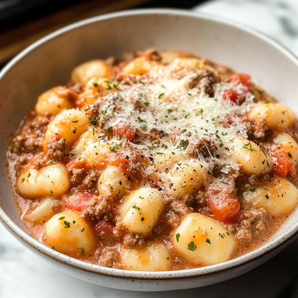 Ground Beef Gnocchi