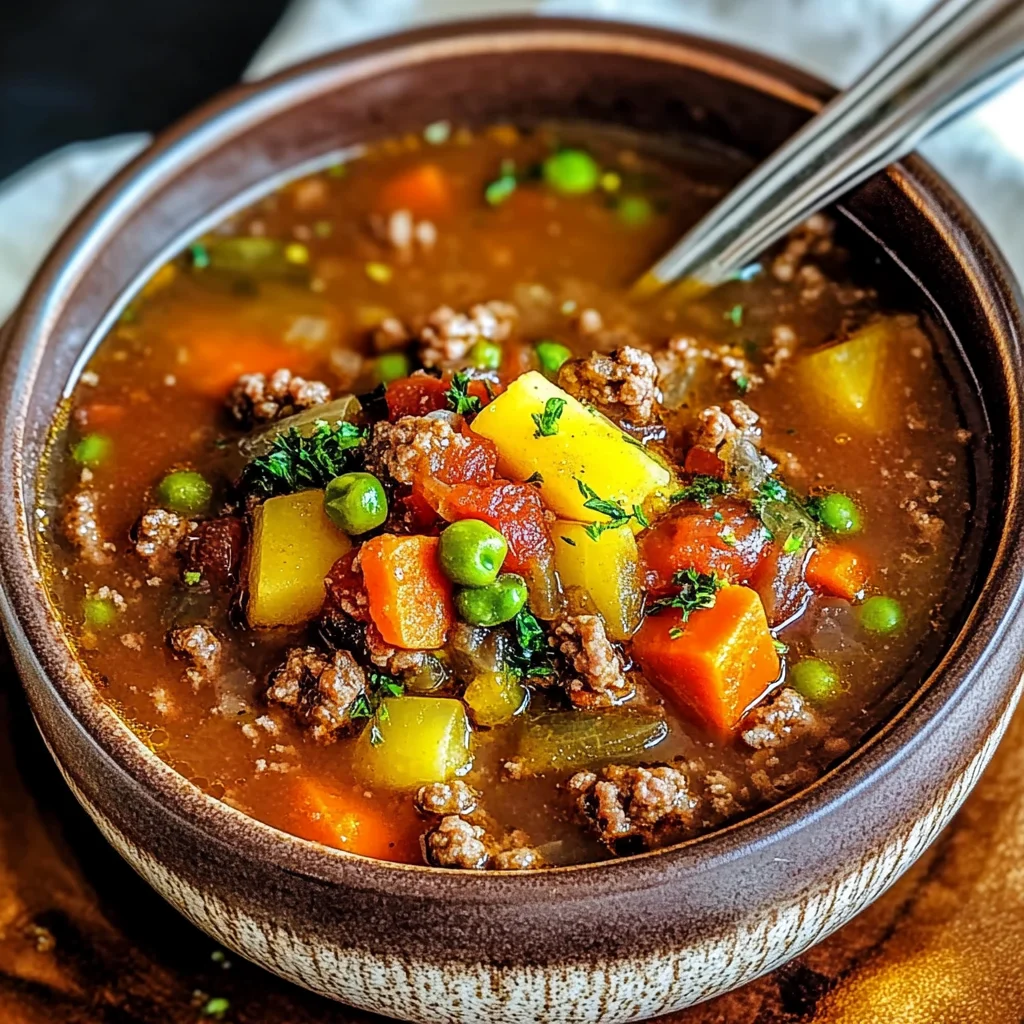 Ground Beef Vegetable Soup