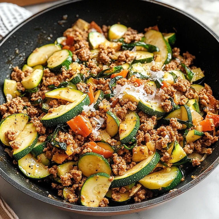 Ground Turkey and Zucchini Skillet